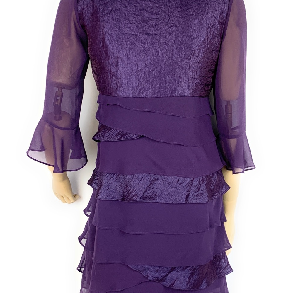 Chiffon dress with jacket - Picture 7 of 8
